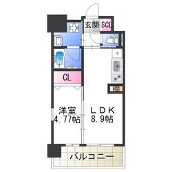 新深江駅 徒歩6分 5階の物件間取画像